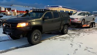 28L Diesel Colorado ZR2 Max Towing Test 6000lb [upl. by Llenral699]