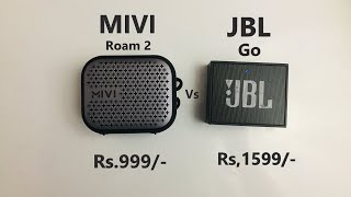 Mivi Roam 2 Vs JBL Go Bluetooth speaker which one is the Best [upl. by Yokoyama]