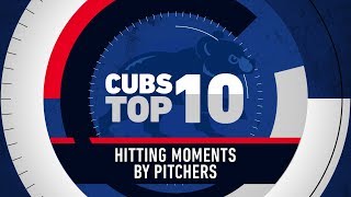 Top 10 Hitting Moments by Cubs Pitchers [upl. by Noitna]