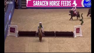 London  Shetland Pony Grand National Olympia [upl. by Ocsicnarf]