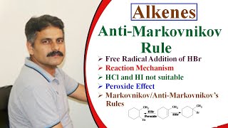 AntiMarkovnikov’s Addition of HBr to Alkenes [upl. by Rector]