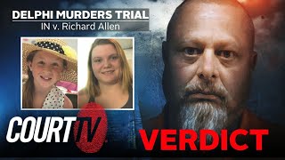 LIVE Verdict  IN v Richard Allen Delphi Murder Trial  COURT TV [upl. by Ococ]