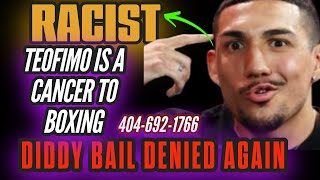 Teofimo Lopez Racist Rant to Terence Crawford and Tank Davis Diddy Bail Denied Again [upl. by Nanaek]