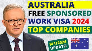 Australia Free Sponsored Work Visa 2024  Australia Work Visa [upl. by Greenwood]