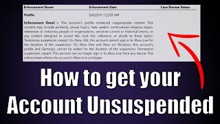 How to get your Account Unsuspended Xbox Tutorial [upl. by Shank]