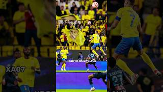 Ronaldo Defying Gravity Laws Of Newton🥶😎 shorts ronaldo messi shortsvideo [upl. by Gellman32]