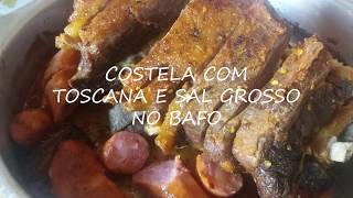 COSTELA BOVINA NO BAFO COM SAL GROSSO [upl. by Napier340]