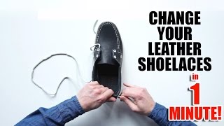 How To Relace Boat Shoes in One Minute [upl. by Gower]