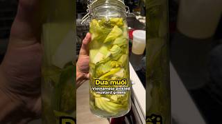 I learned to make Vietnamese pickled mustard greens Dưa muốI [upl. by Malley424]