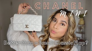 Rectangular Chanel Mini 2021 Review  Pros  Cons Small Classic Flap Comparison [upl. by Duaner]