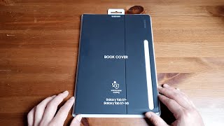 Samsung Galaxy Tab S7 Plus Book Cover Case Unboxing And Review [upl. by Lah]