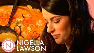 Nigella Lawsons Thai Yellow Pumpkin and Seafood Curry  Nigella Bites [upl. by Ause867]