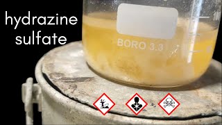 HYDRAZINE SULFATE by the ketazine process [upl. by Adaven795]