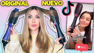 PROBAMOS EL NUEVO CEPILLO ALISADOR QUE SE HA HECHO VIRAL EN TIK TOK  REVLON PLUS [upl. by Amr]