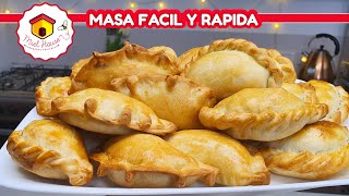 EMPANADAS DE CARNE masa fácil y rápida para hacer las tapitas [upl. by Susy]