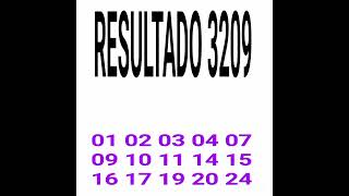 RESULTADO DA LOTOFACIL 3209 [upl. by Siana441]