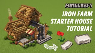 Iron Farm Starter House Aesthetic Farm Java Edition [upl. by Aillicec]