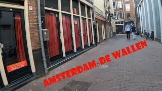 Explore Amsterdam walking tour In autumn at De wallen 4K60fps This video is a tourist guide [upl. by Alegnat]