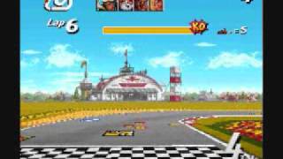 Street Racer  SNES  Helmut Game Play Tracks amp Music [upl. by Demetria]