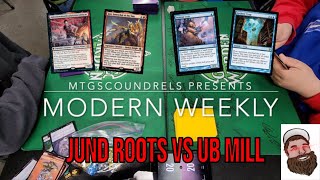 Modern Weekly Jund Roots Vs UB MIll  Magic The Gathering [upl. by Aubine]