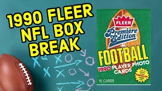 Who Had These Cards 1990 NFL Fleer Football Box Break [upl. by Tudela]