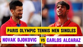 NOVAK DJOKOVIC VS CARLOS ALCARAZ LIVE  PARIS OLYMPIC TENNIS MEN SINGLE [upl. by Aerahs]