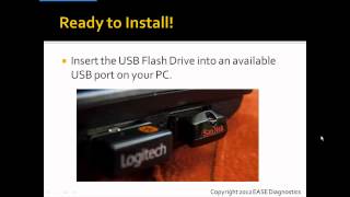 EASE PC Scan Tool Software Installation  Part 1  Getting Started from USB Flash Drive [upl. by Moth758]