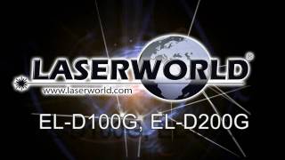 Laserworld  ELD100G ELD200G  Ecoline Series double outlet strong green laser [upl. by Anaujal]