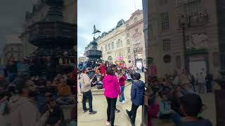 Piccadilly CIRCUS 🎪 central London with very beautifulBollywood songs [upl. by Diley509]