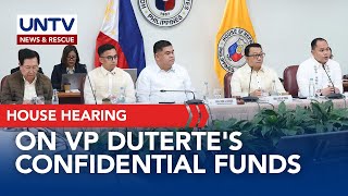 House hearing resumes inquiry on the use of OVP DepEd confi funds under VP Duterte [upl. by Bowrah]