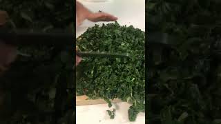 How to chop SILVERBEET SPINACH for a CURRY viral cooking chop spinach curry indian food [upl. by Aleyak]