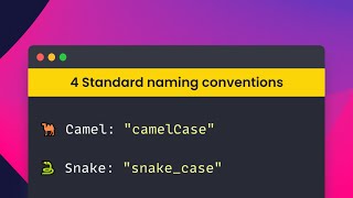 4 Standard naming conventions in Programming 2023 [upl. by Deach]