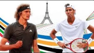 Alexander Zverev vs Alexei Popyrin  Olympics 2024 [upl. by Jaimie]