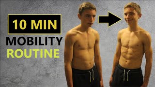 DO THIS EVERYDAY TO CORRECT YOUR POSTURE  10 MINUTE MOBILITY ROUTINE [upl. by Sidalg]