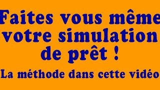 simulation prêt immobilier Je vous montre tout [upl. by Florentia]