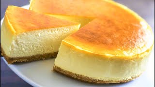 Simple New York Style Cheese Cake  Cheesecake Recipe Easy [upl. by Samtsirhc]