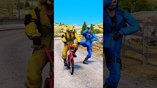 GTA V  YELLOW NOBI ESCAPED THE TRAP  shorts [upl. by Roede334]