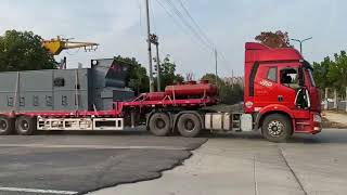 56 ton of the Coal Fired Hot Water Boiler Used for Heating Industry in Mongolia [upl. by Herrah]