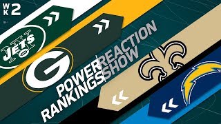 Power Rankings Week 2 Reaction Show  NFL Network [upl. by Amata807]