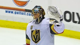 MarcAndre Fleury gets standing ovation after tribute from Pittsburgh Penguins [upl. by Wayolle371]