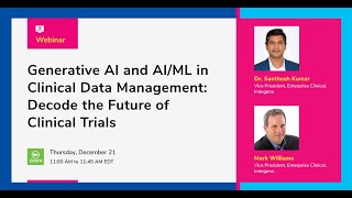 Generative AI and ML in Clinical Data Management Decode the Future of Clinical Trials [upl. by Dalohcin]