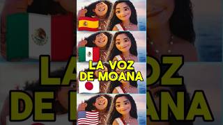 LA VOZ DE MOANA EN 4 DOBLAJES moana moana2 doblaje [upl. by Emlynn464]