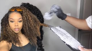 How To SunKissed Highlights on Curly Hair [upl. by Adrahc]