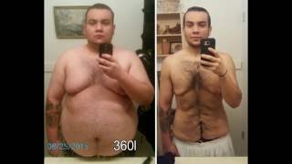 150lb Weight Loss Transformation 2016 360lbs210lbs [upl. by Bruell]