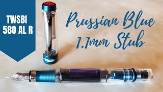 TWSBI 580 Prussian Blue • A Demonstrator Prussian Blue StubWhats not to like [upl. by Kendrah]