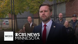 JD Vance makes campaign stop at former site of Minneapolis police precinct [upl. by Fairfield498]