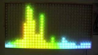 32x16 RGB LED Matrix Ping Pong Ball  Plasma Wall [upl. by Hunger954]