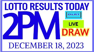 Lotto Results Today 2pm DRAW December 18 2023 swertres results [upl. by Ivie777]