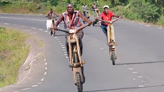 A Day in Life of Africa’s Wooden Scooter Crew [upl. by Christabel439]