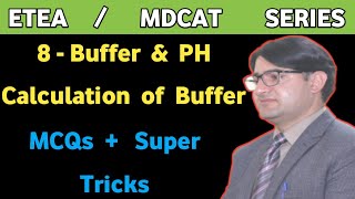 Buffer solution  Handerson Hassalbalch Equation  PH of Buffer  ETEA MDCAT MCQs [upl. by Yrahcaz282]